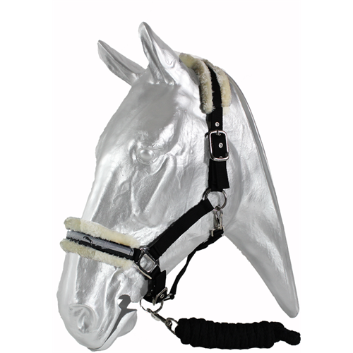 Set ohlávkový Kentaur s beránkem, černý - Pony Set ohl. Kentaur s beránkem, černý, pony