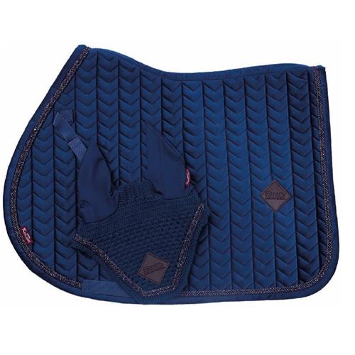 Podsedlová dečka + čabraka Kentaur Samet, VS - Modrá Set dečka + čabraka Kentaur Samet, modrá, VS