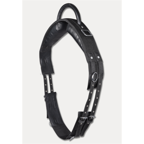 Lonžovací obřišník s madlem Elt, černý - Full Obřišník lonžovací s madlem, vel. Full