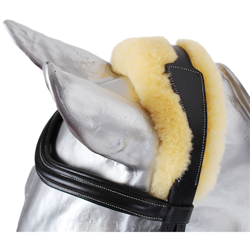 Anatomická uzdečka Kentaur s beránkem, černá - vel. Cob Uzdečka anat. Kentaur s beránkem, černá, Cob