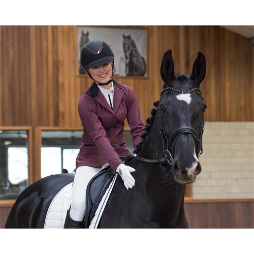 Dámské jezdecké sako QHP Juliet, vínové - vel. 36 Sako jezdecké QHP Juliet, vínové, vel. 36