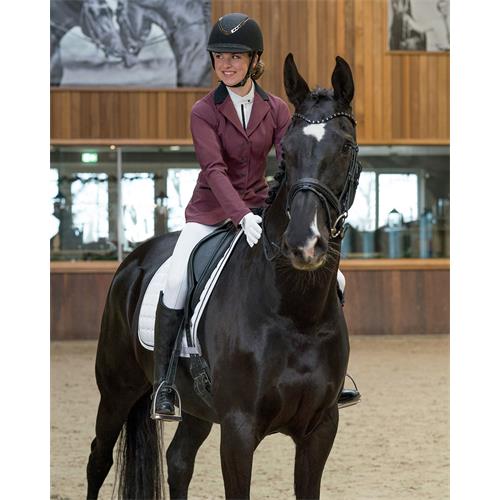 Dámské jezdecké sako QHP Juliet, vínové - vel. 36 Sako jezdecké QHP Juliet, vínové, vel. 36