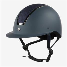 Jezdecká přilba Horze Monarch Glitter, modrá