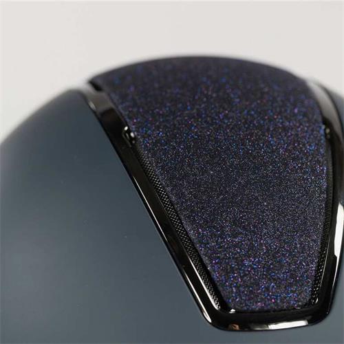 Jezdecká přilba Horze Monarch Glitter, modrá - vel. 52-54 Přilba jezdecká Monarch Glitter, modrá, 52-54