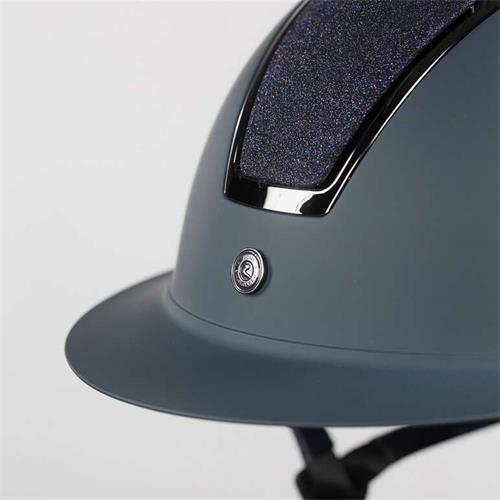 Jezdecká přilba Horze Monarch Glitter, modrá - vel. 52-54 Přilba jezdecká Monarch Glitter, modrá, 52-54