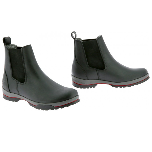 Zimní perka Equitheme, s kožíškem, černá - vel. 41 Boty zimní s pravým beránkem, černé, 41