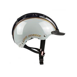 Přilba jezdecká CASCO Nori černo-bílá, vel. S 52-56 cm