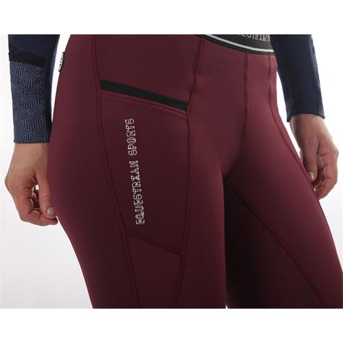 Termolegíny dámské QHP Porto, vínové - vel. 40 Termolegíny dámské QHP Porto, vínové, vel. 40