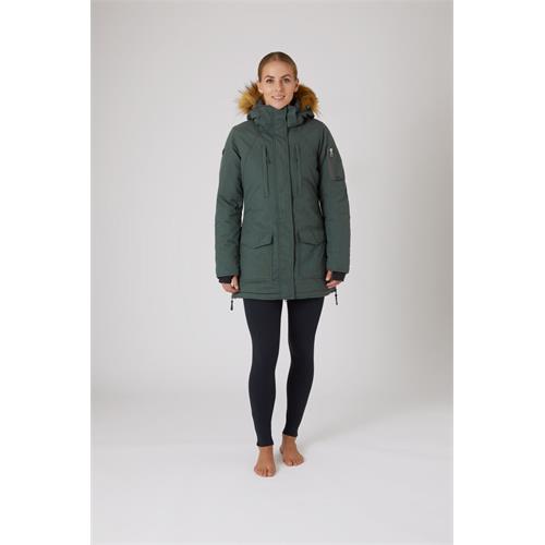 Dámská zimní bunda Horze Brooke, antracitová - vel. 36 Bunda zimní dlouhá Horze Brooke, antracit, 36