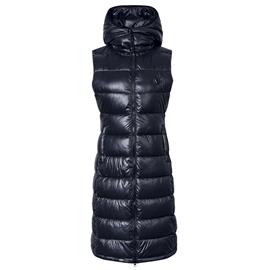 Dámská zimní vesta Covalliero 2023, dlouhá, modrá