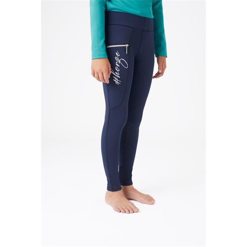 Dětské jezdecké leginy Horze Femke, modré - vel. 150 Leginy dětské zimní Horze Femke, modré, 150