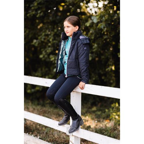 Dětské jezdecké leginy Horze Femke, modré - vel. 150 Leginy dětské zimní Horze Femke, modré, 150