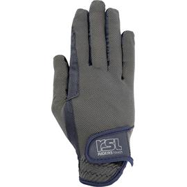 Jezdecké rukavice USG Malibu, šedo-modré