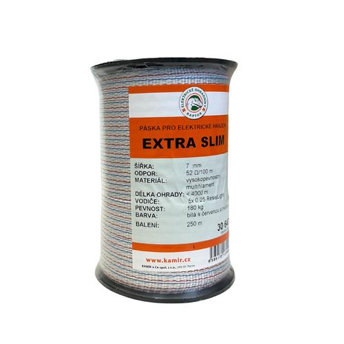 Polyetylenová páska pro elektrické ohradníky EXTAR SLIM 7 mm Polyetylenová páska pro elektrické ohradníky EXTAR SLIM 7 mm