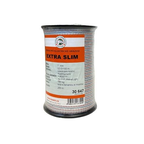 Polyetylenová páska pro elektrické ohradníky EXTAR SLIM 7 mm Polyetylenová páska pro elektrické ohradníky EXTAR SLIM 7 mm