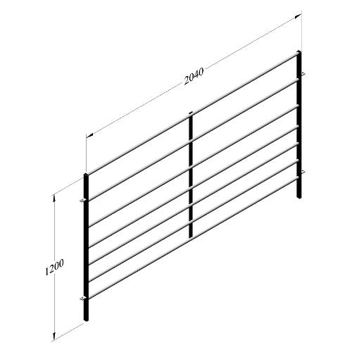 Panel pro ovce BASIC, žárově pozinkováné - 2100x1200 mm Panel pro ovce, žárově pozinkováné, 2100x1200