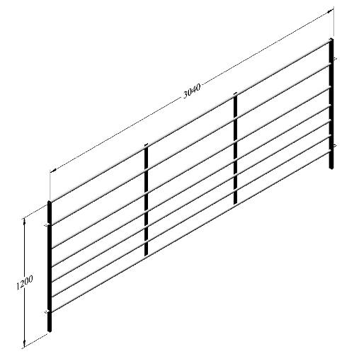 Panel pro ovce BASIC, žárově pozinkováné - 3100x1200 mm Panel pro ovce, žárově pozinkováné 3100x1200