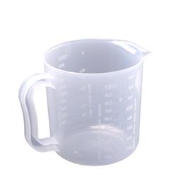 Džbán s měrkou 1 L, transparetní, kulatý