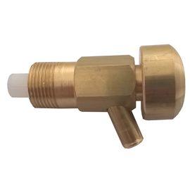 Napájecí ventil s kloboučkem, mosazný - 3/4