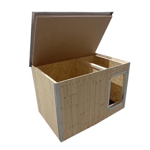 Bouda pro psy zateplená, upravená, lakovaná, 120 x 80 x 80 cm Bouda pro psy zateplená, upravená, lakovaná, 120 x 80 x 80 cm