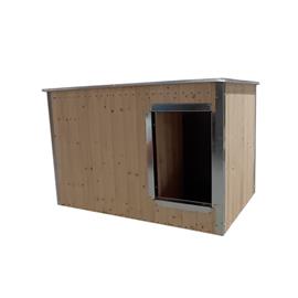 Bouda pro psy zateplená, upravená, lakovaná, 120 x 80 x 80 cm