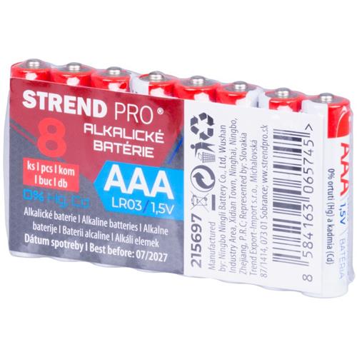 Tužkové baterie Strend Pro, LR03, AAA, 8 ks Tužkové baterie Strend Pro, LR03, AAA, 8 ks