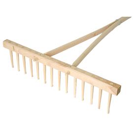 Hrábě dřevěné 14 kolíků, s násadou