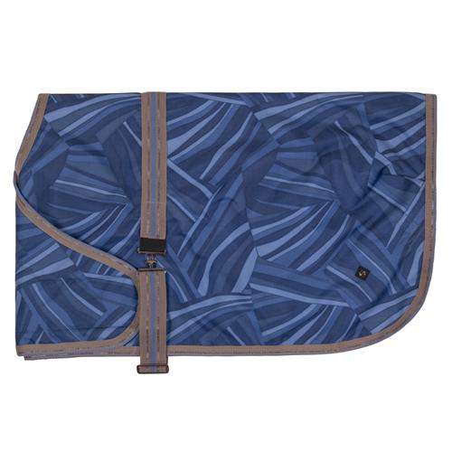 Hříběcí nepromokavá deka QHP S/S 2025 Seashell, modrá - vel. 80 cm Deka hříběcí, nepromokavá QHP SS 2025, modrá, 80