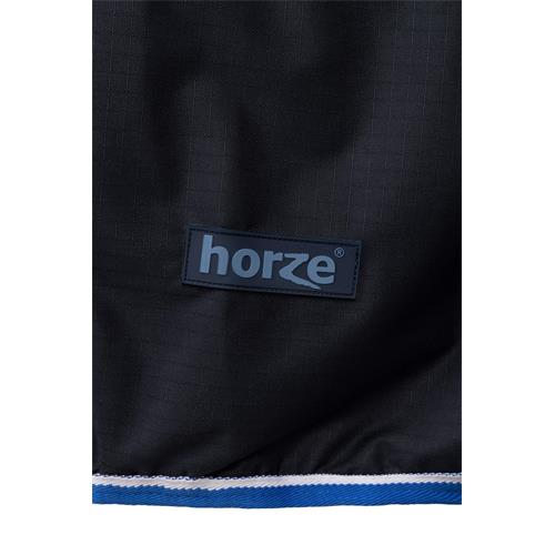 Nepromokavá deka Horze Glasgow s krkem, 400g, modrá - vel. 155/205 Deka Horze Glasgow s krkem 400 g, modrá, vel. 155 cm