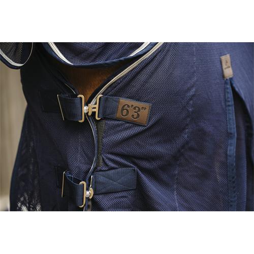 Deka proti hmyzu s pláštěnkou Equithéme S/S 2025 Mixed, modrá - vel. 140/190 cm Deka síť. + pláštěnka Mixed, modrá, vel. 140/190 cm