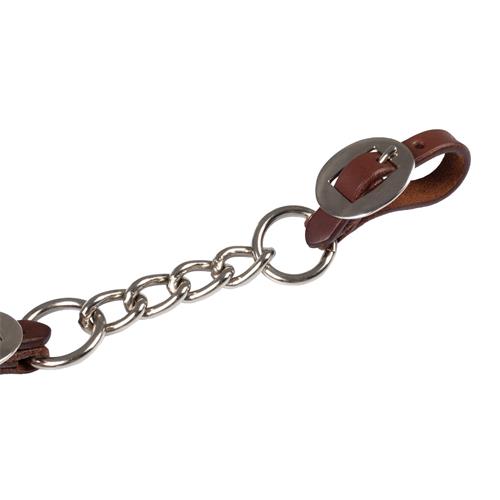 Řemínek podbradní s řetízkem Lakota, jednoduchý, hnědý Řemínek podbradní s řetízkem Lakota, jednoduchý, hnědý