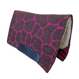 Westernová deka Burioni Showpad s vlnou, hnědo-růžová