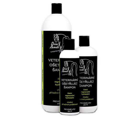 Veterinární ošetřující šampon Divine Animals - 1000 ml Veterinární ošetřující šampon pro koně Divine Animals, 1 l