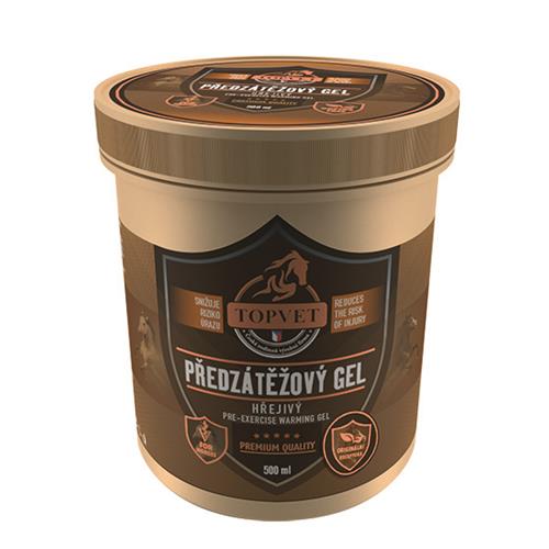 Hřejivý / chladivý gel na nohy Topvet - předzátěžový, 500 ml Gel hřejivý předzátěžový TOPVET, 500 ml