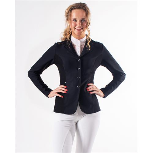 Dámské jezdecké sako QHP Noven, černé - vel. 36 Sako jezdecké QHP Noven, černé, vel. 36