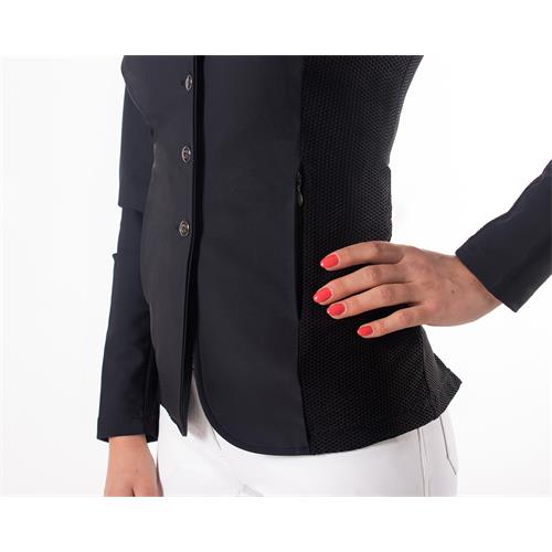 Dámské jezdecké sako QHP Noven, černé - vel. 36 Sako jezdecké QHP Noven, černé, vel. 36