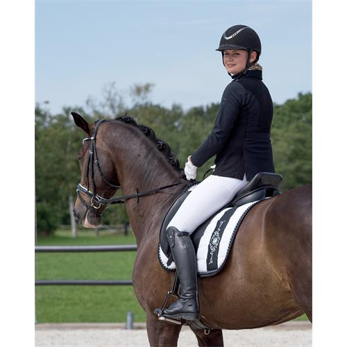 Dámské jezdecké sako QHP Noven, černé - vel. 36 Sako jezdecké QHP Noven, černé, vel. 36