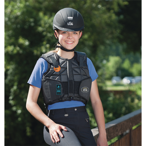 Jezdecká bezpečnostní vesta USG Flexi Motion, černá - vel. M Vesta bezp. USG, FLEXI Motion, černá, M