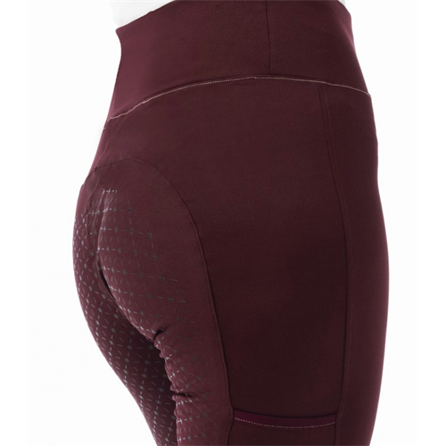 Dámské jezdecké leginy Equitheme Lyly, vínové - vel. 38 Leginy dámské Equitheme Lyly, vínové, 38