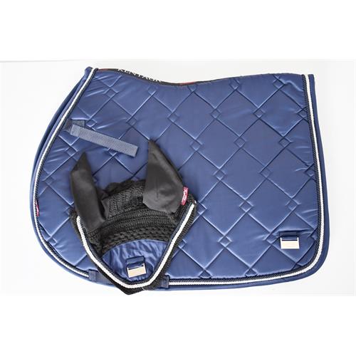 Set podsedlová dečka + čabraka Kentaur, saténový, VS - tmavě modrá Dečka Kentaur