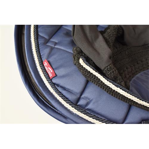 Set podsedlová dečka + čabraka Kentaur, saténový, VS - tmavě modrá Dečka Kentaur