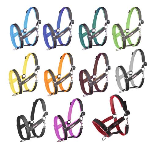 Stájová ohlávka MANMAT, směs barev - vel. XXL Ohlávka stájová, MANMAT, směs barev, vel. XXL- XX Full