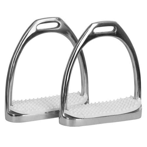 Nerezové třmeny Covalliero rovné, pár, 12 cm Nerezové třmeny Covalliero rovné, pár, 12 cm