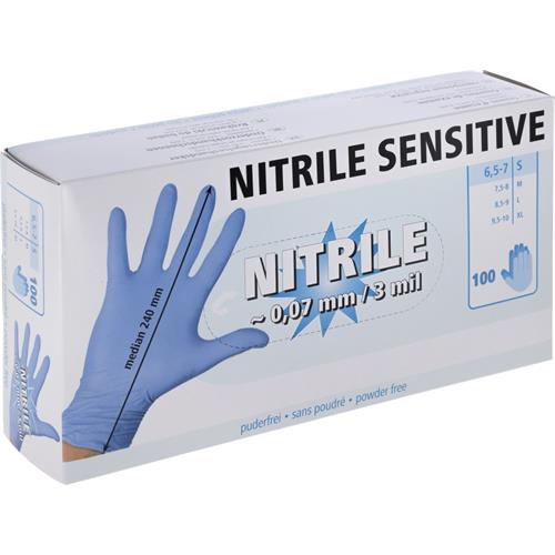 Jednorázové nitrilové rukavice Kerbl Nitrile Basic, 100 ks - M Jednorázové nitrilové rukavice Kerbl Nitrile Basic, 100 ks, vel. M