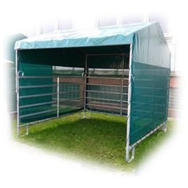 Mobilní přístřešek pro koně, skot nebo ovce 3 x 3 m.
