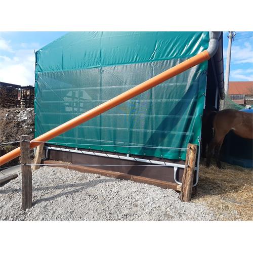 Mobilní přístřešek pro koně, skot a ovce 3 x 6 m s panely TEXAS. Kompletní mobilní přístřešek TEXAS 6 x 3 m