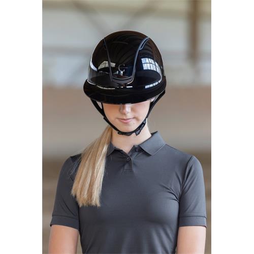 Jezdecká přilba Covalliero Eclipse Polo, černá - vel. 58-61 cm Přilba Covalliero Eclipse Polo, černá, vel. 58-61 cm