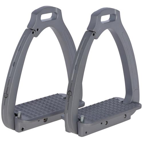 Bezpečnostní třmeny Covalliero Secure, šedé Bezpečnostní třmeny Covalliero Secure, šedé