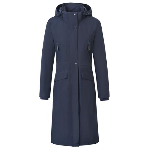 Dámský kabát/pláštěnka Covalliero, SS 26, modrý - vel. XXL Kabát dámský Covalliero SS 2026, modrý, vel. XXL