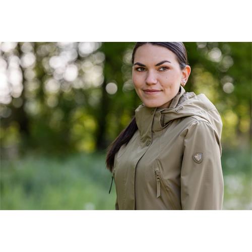 Dámský kabát/pláštěnka Covalliero, SS 26, walnut - vel. S Kabát dámský Covalliero SS 2026, walnut, vel. S